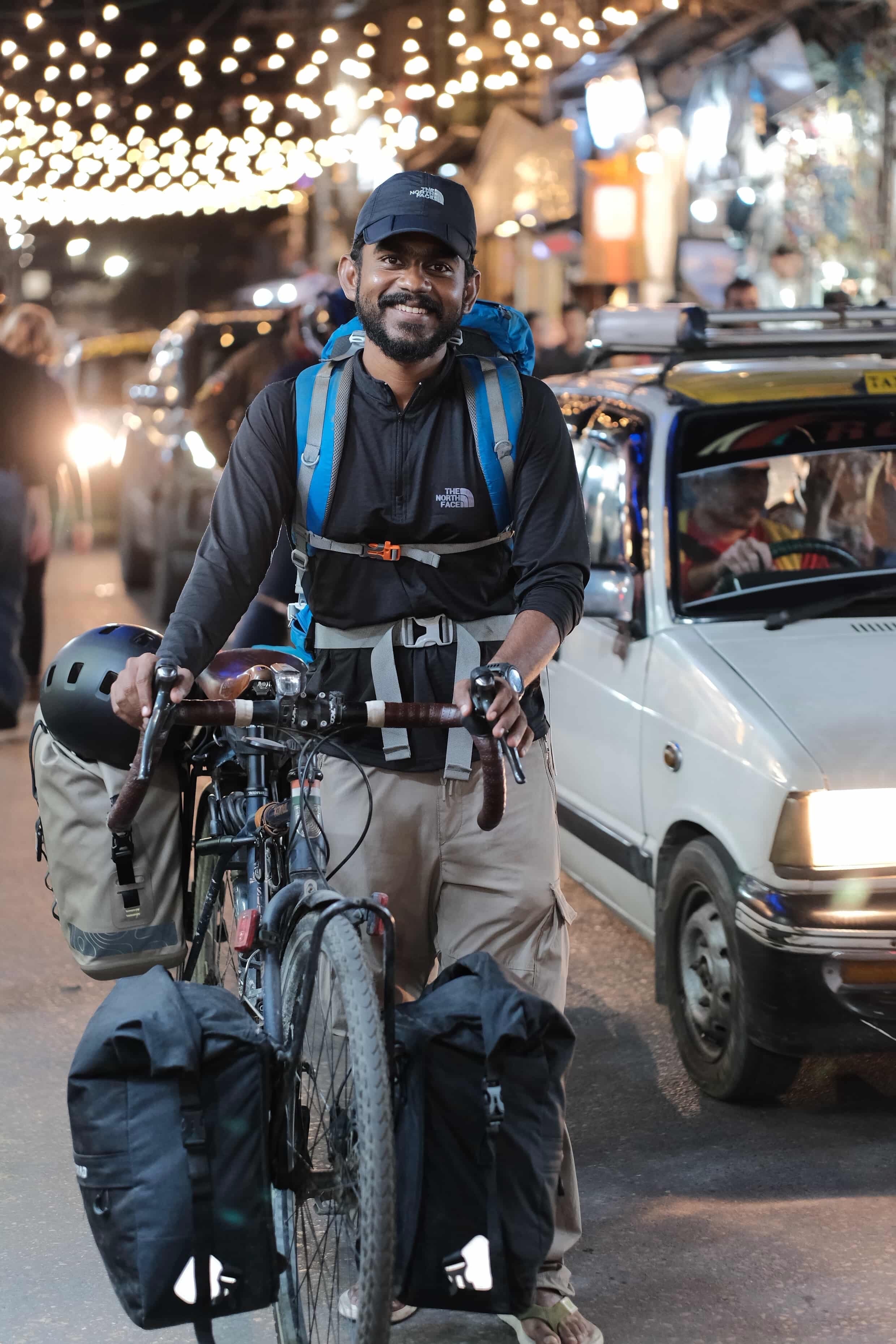 Cycling portrait before moving into long Himalayan routes